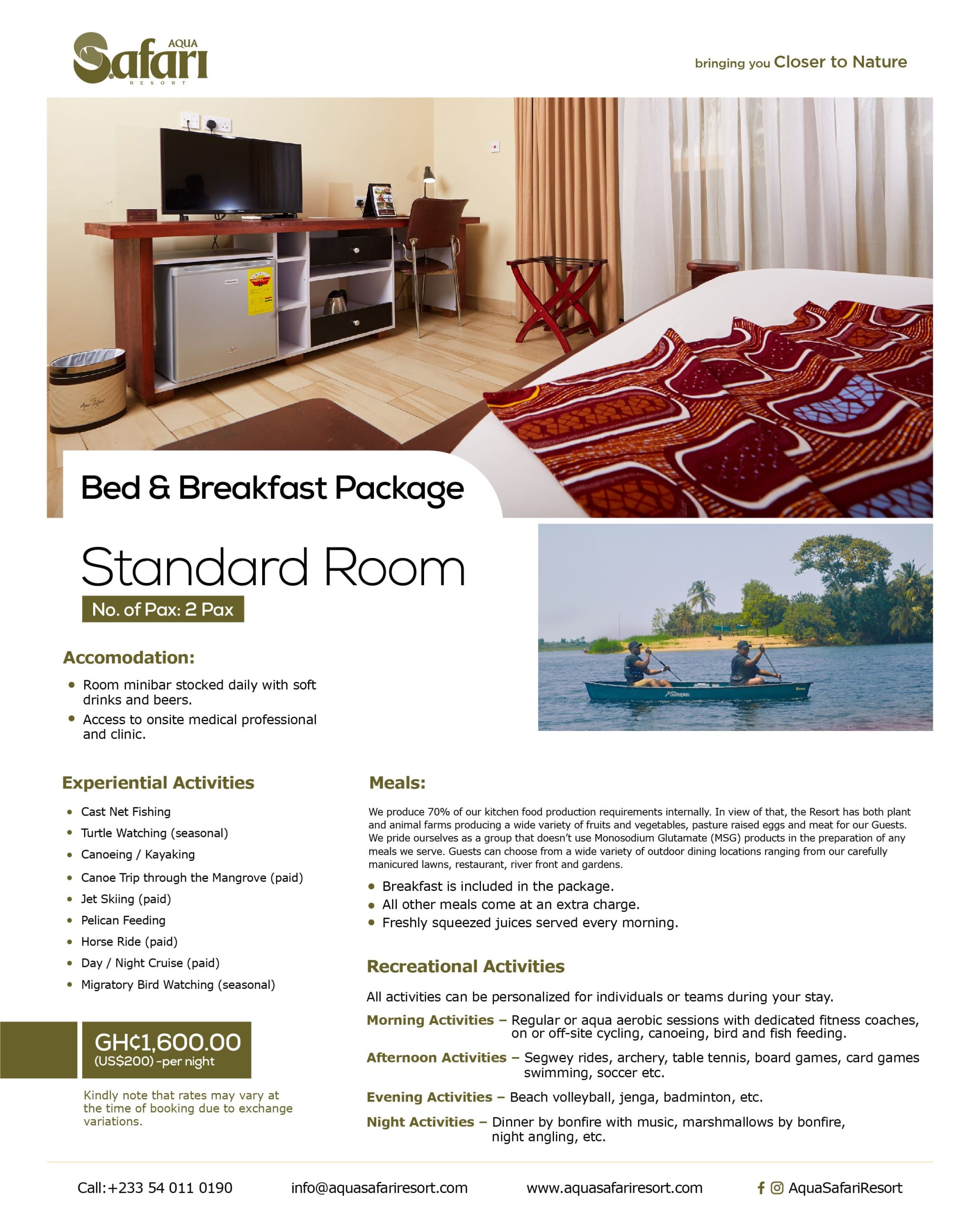Bed & Breakfast-Standard
